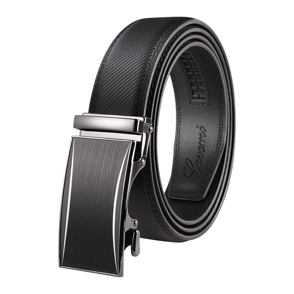 HOTLavemi Men's Real Leather Ratchet Dress Casual Belt, Cut to Exact Fit,Elegant Gift Box