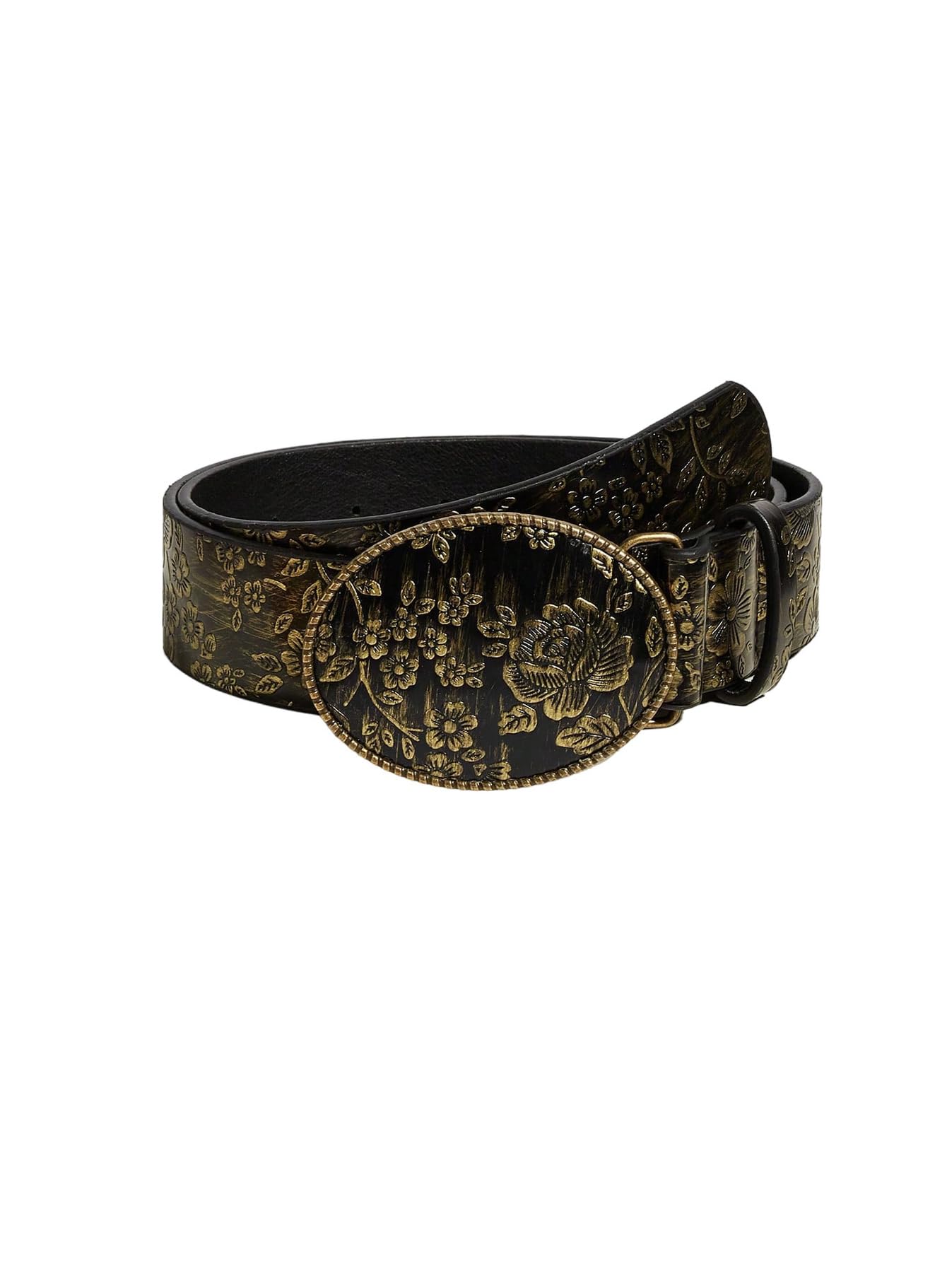 HOTRoseSeek Women's Floral Vintage Western Belts Buckle Cowgirl Belts for Women