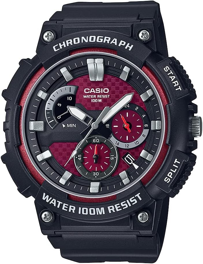 HOTCasio MCW200H Series | Men’s Analog Watch |100M WR | Retrograde Chronograph | 1 Second Stopwatch | Date Display | Multi Dial | Resin Glass | Resin Case | Resin Band | 3 Year Batt
