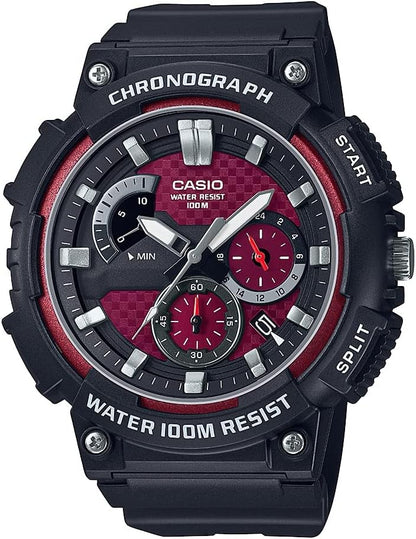 HOTCasio MCW200H Series | Men’s Analog Watch |100M WR | Retrograde Chronograph | 1 Second Stopwatch | Date Display | Multi Dial | Resin Glass | Resin Case | Resin Band | 3 Year Batt