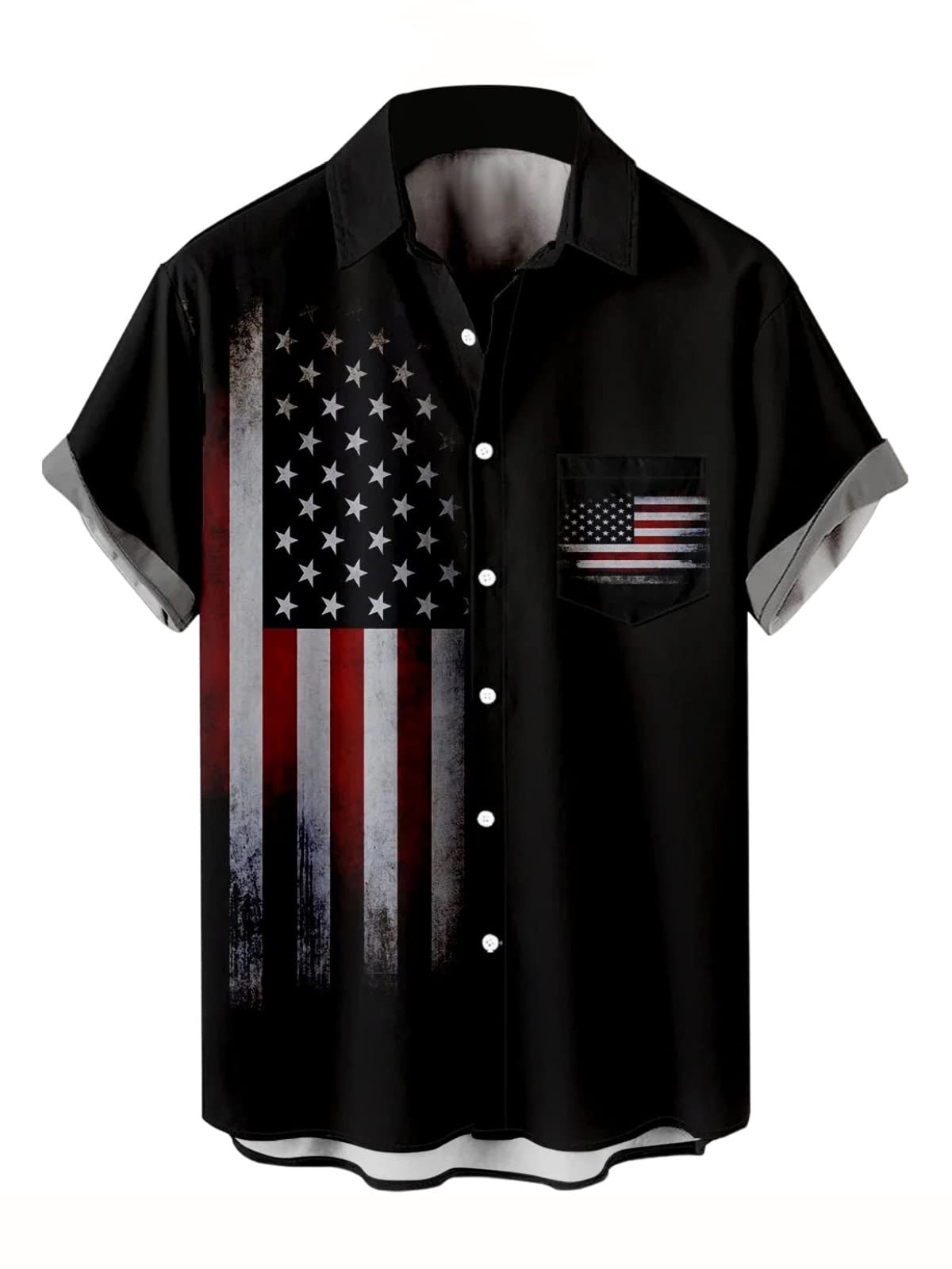 HOTwihnsinop Mens Funky Hawaiian Bowling Shirts Holiday Theme Shirt Button Down Shirts Big and Tall