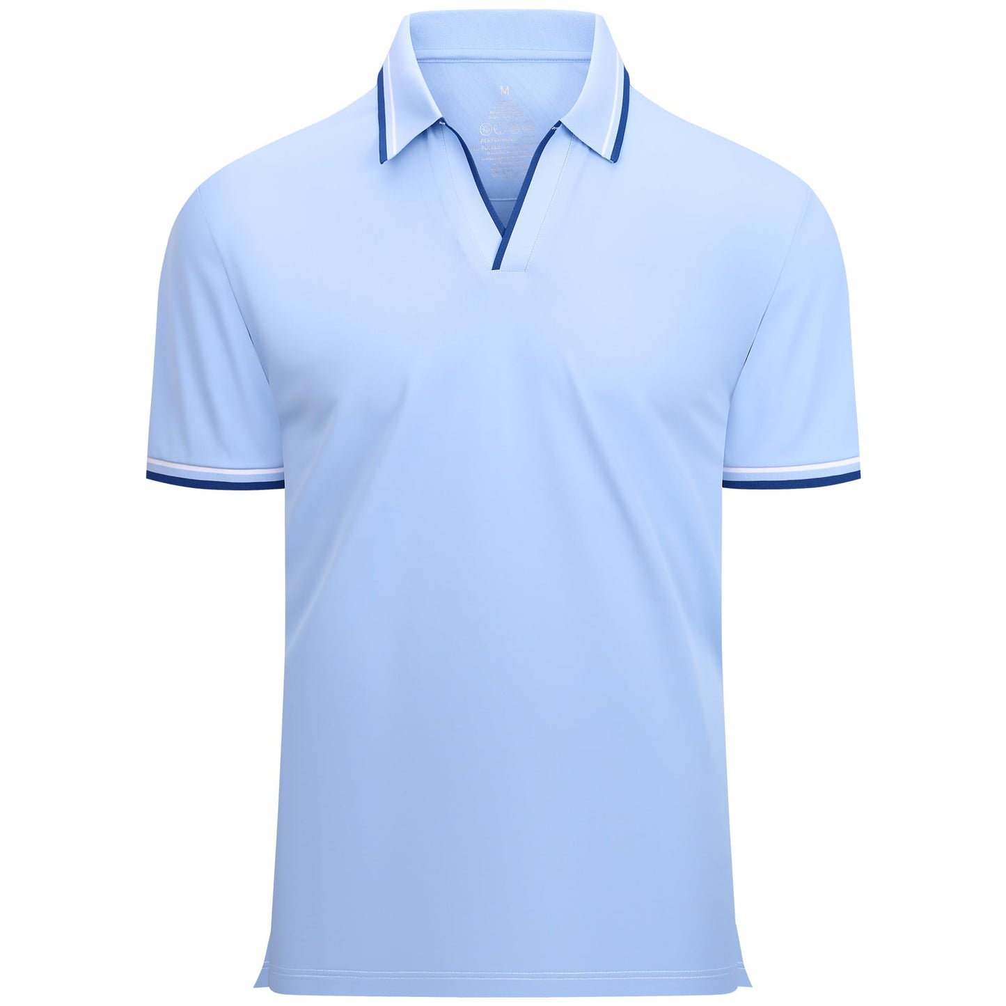 HOTEsabel.C Jacquard Golf Shirts for Men Dry Fit Short Sleeve Collared Polo | Moisture Wicking, Athletic Fit, 4-Way Stretch for Comfort, Wrinkle Free, Lightweight, Ideal for Golf, Casual & Work Wear