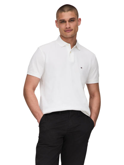 HOTTommy Hilfiger Men's Short Sleeve Polo Shirts in Classic Fit with Stretch and Organic Pique Cotton
