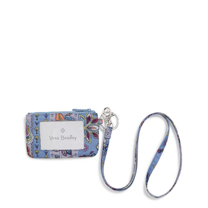HOTVera Bradley Women's Recycled Lighten Up Reactive Zip ID Case and Lanyard Combo