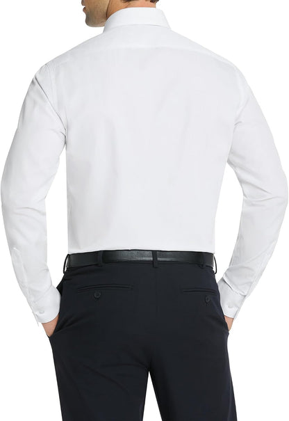 HOTVan Heusen Mens Dress Shirt Regular Fit Poplin Solid