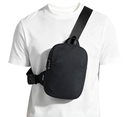 HOTMAXTOP Crossbody Bags for Women Men Lightweight Sling Bag Fanny Packs for Travel Casual Outdoors Gifts for Family Black