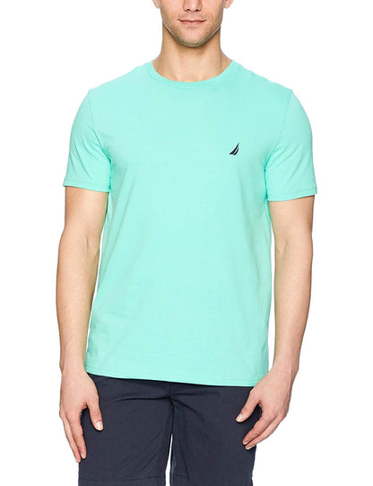 HOTNautica Men's Short Sleeve Solid Crew Neck T-Shirt Shirt