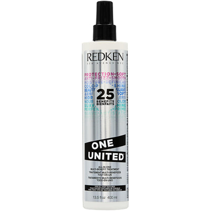 HOTRedken One United All-In-One Leave In Conditioner - Multi-Benefit Leave In Treatment For All Hair Types, Heat Protectant and Detangler Spray, Paraben-Free