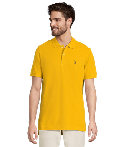 HOTU.S. Polo Assn. Men's Classic Polo Shirt, Two-Button Closure Pique Polo Shirt, Summer Fashion Golf Shirt | Two-Button Closure Pique Polo Shirt, Summer Fashion Golf Shirt