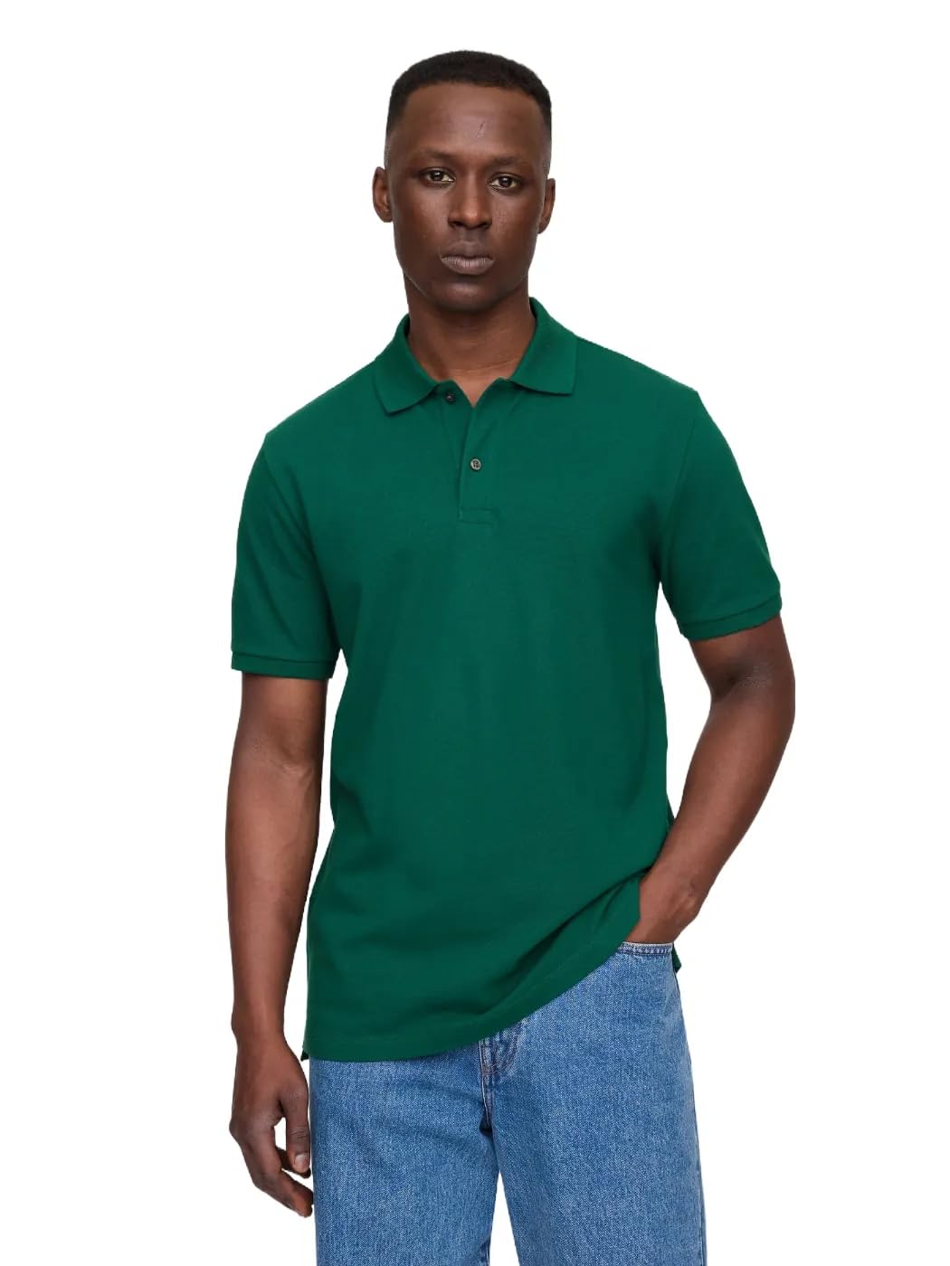 HOTGap Men's Stretch Pique Polo Shirt