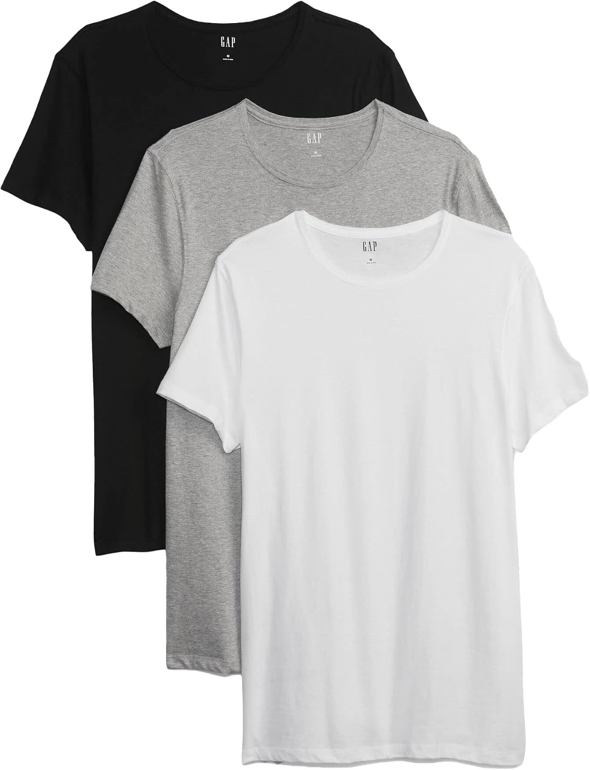 HOTGap Men's Crew Neck T-Shirt (3-Pack)