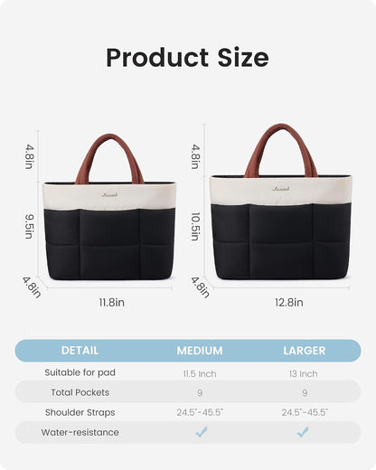 HOTLOVEVOOK Small Tote Bags for Women, Mini Crossbody Puffy Top Handle Shoulder Satchel Bag for Daily Use