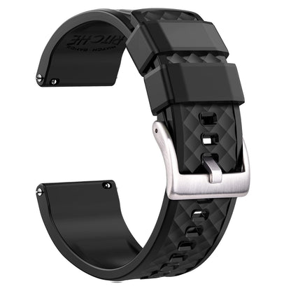 HOTRitche Christmas Gift Silicone Watch Bands 18mm 20mm 22mm 24mm Quick Release Rubber Watch Bands for Men, White Elephant Gifts, Stocking Stuffers For Men