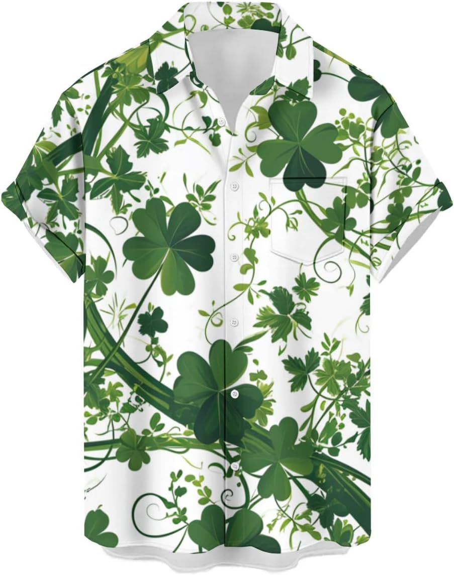 HOTwihnsinop Mens Funky Hawaiian Bowling Shirts Holiday Theme Shirt Button Down Shirts Big and Tall