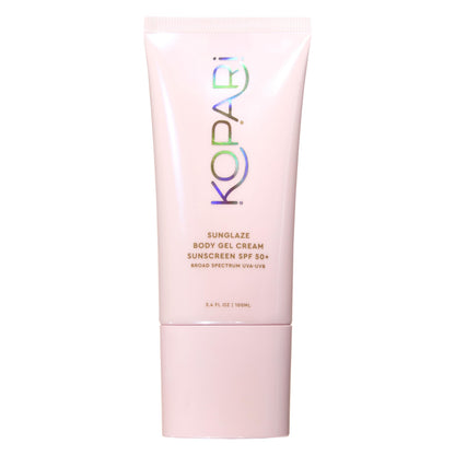 HOTKopari Rose Gold Sunglaze Sheer Body Mist Sunscreen SPF 42, Infused with Shimmering Body Oil, Hydrating Mist, Hydrates, Brightens, Makeup Friendly, Gives Skin a Glowy Finish, Lightweight,