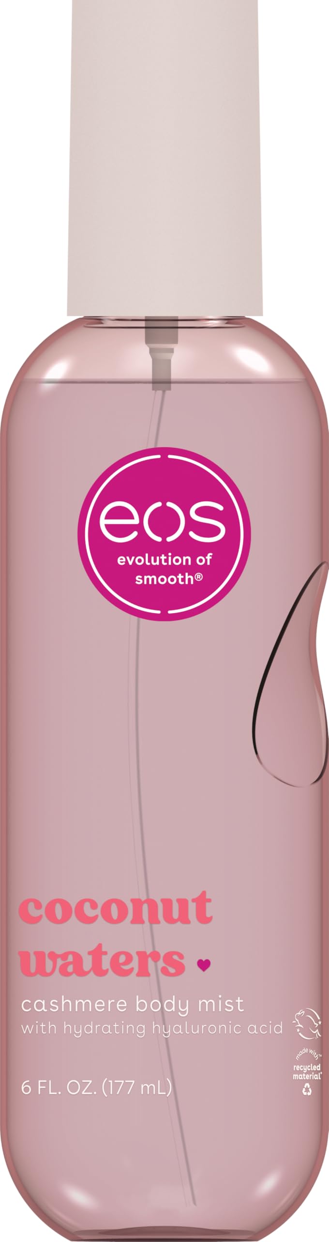 HOTeos Cashmere Body Mist, Vanilla Cashmere, soft musk, cozy caramel, hair mist, body spray for women, moisturizing, hyaluronic acid, body spray, vegan, cruelty-free, 6 fl oz