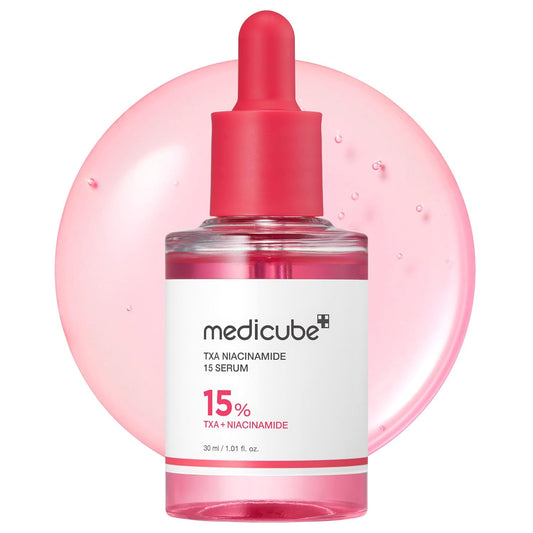 HOTmedicube TXA&Niacinamide 15% Glow Serum | Lightweight Daily Serum - For Uneven Skin Tone, Texture, and After Spot Care, High-Potency Tranexamic Acid 5%, 1.01 fl.oz