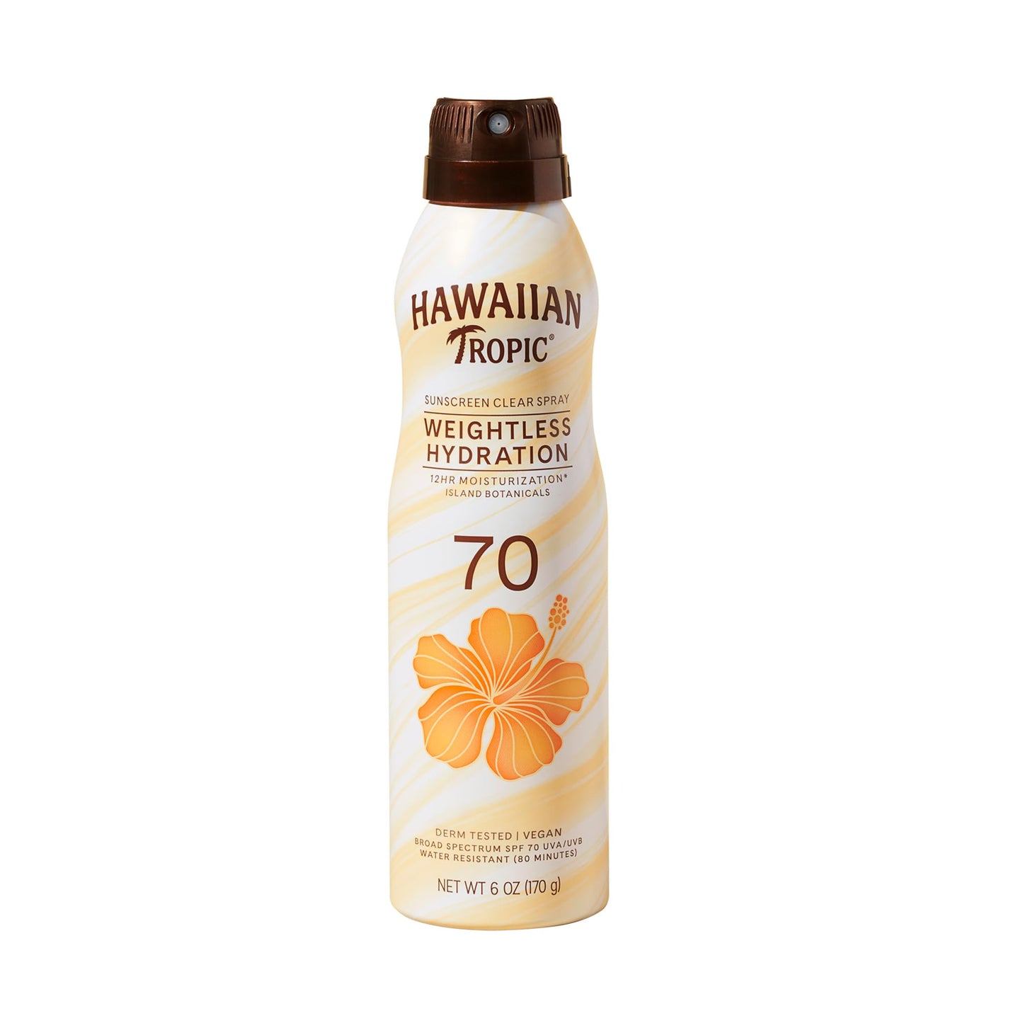 HOTHawaiian Tropic Weightless Hydration Clear Spray Sunscreen SPF 30, 6 oz | SPF 30 Sunscreen Spray, Sunblock, Oxybenzone Free, 6 oz each Twin Pack