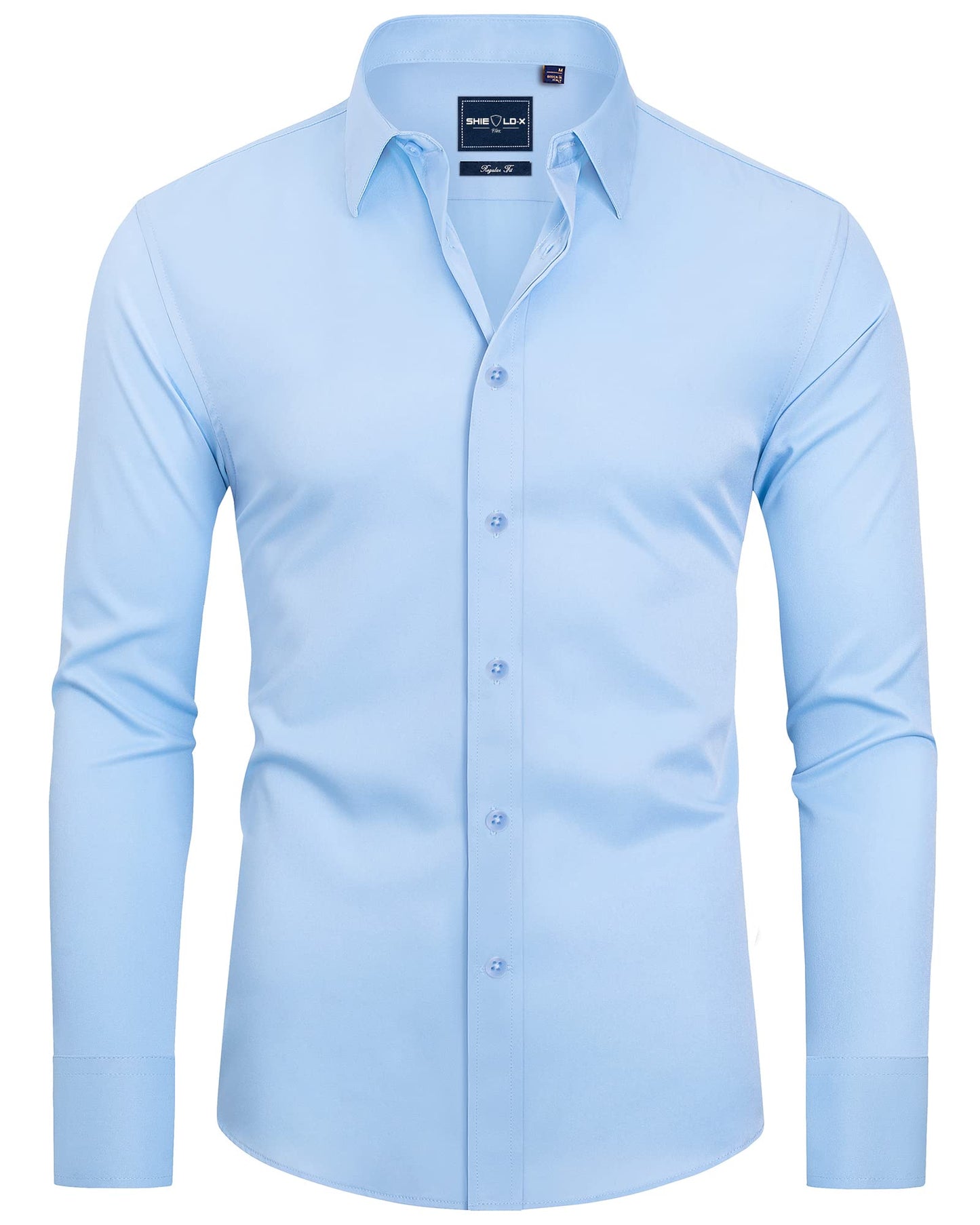 HOTAlimens & Gentle Slim Fit Dress Shirts for Men Long Sleeve Stretch Stain Proof Wrinkle Free Button Down Shirts Formal Shirts