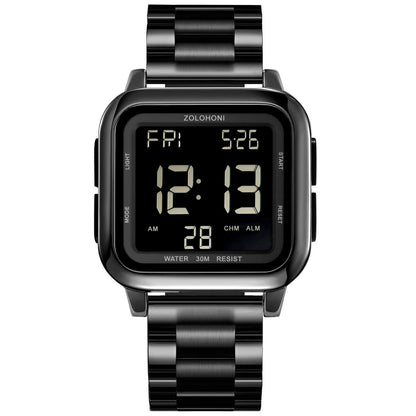 HOTMens Digital Watches for Men Waterproof Large Square Wrist Watch | Big face wristwatch for women, Simple work watches for men,Reloj para hombre,Chronograph,Alarm,Stopwatch,Dual Time,Date,Light