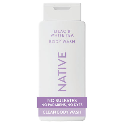 HOTNative Clean Body Wash, Gentle & pH-balanced for Sensitive Skin, 24-Hr Freshness for Men & Women, Vegan & Cruelty-Free, Free of Sulfates, Parabens & Phthalates, Sea Salt & Cedar, 18 fl oz