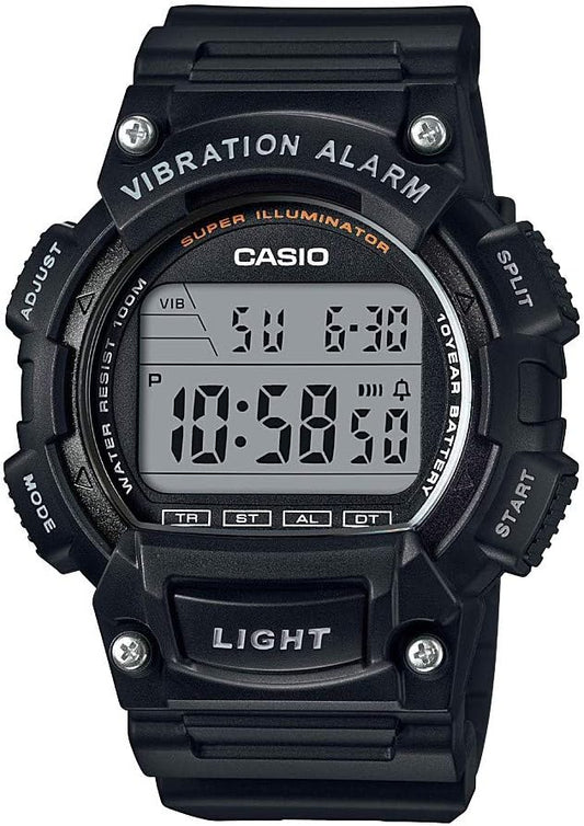 HOTCasio W736H Series | Men’s Digital Watch | 1/100 SEC Stopwatch | Countdown Timer | Super Illuminator LED Light | 100 M Water Resistance | Daily Alarm | Auto Calendar | Dual Time | 10 Yr Battery