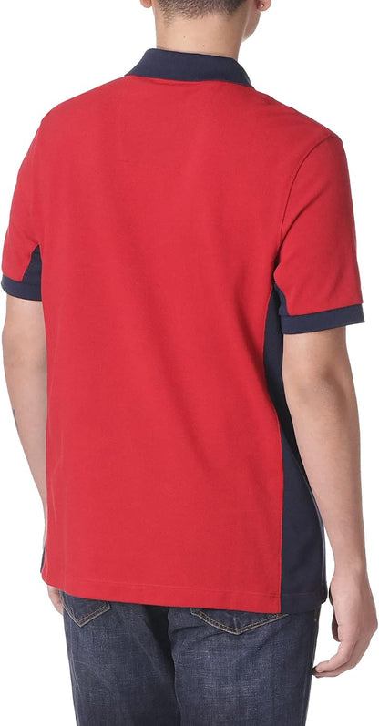 HOTNautica Men's Short Sleeve Color Block Performance Pique Polo Shirt