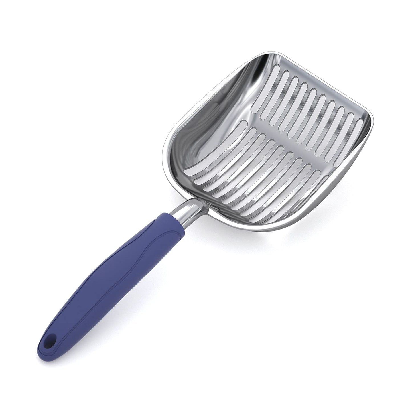 HOTWePet Cat Litter Scoop, Aluminum Alloy Sifter, Kitty Metal Scooper, Deep Shovel, Long Handle, Poop Sifting, Kitten Pooper Lifter, Durable, Heavy Duty, for Litter Box