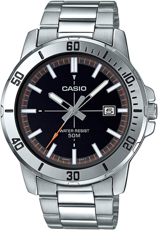 HOTCasio Watch Men Analog Brown dial Stainless Steel