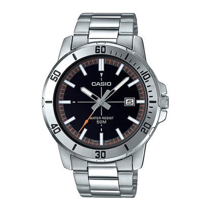 HOTCasio Watch Men Analog Brown dial Stainless Steel