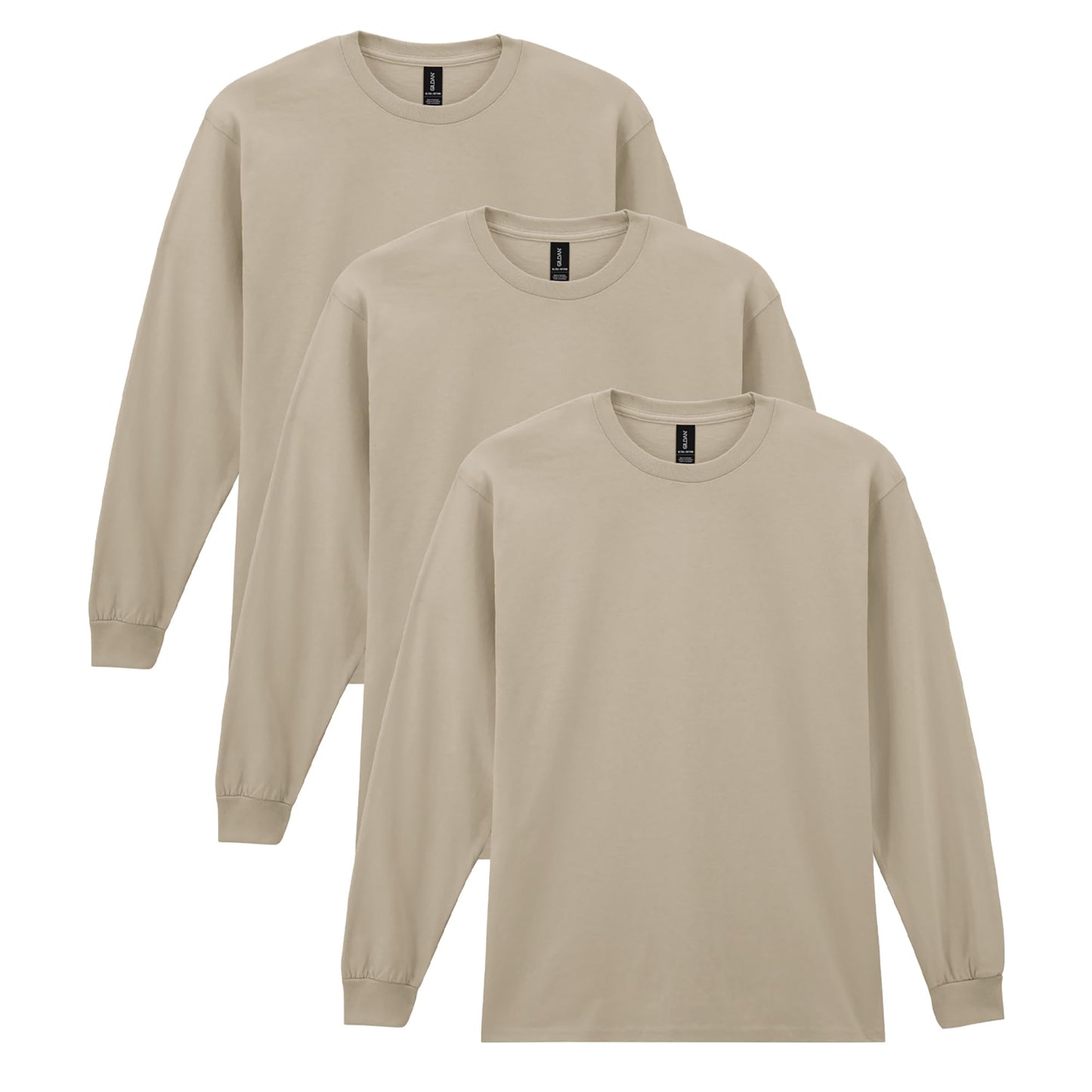 HOTGildan Adult Ultra Cotton Long Sleeve T-Shirt, Style G2400, Multipack