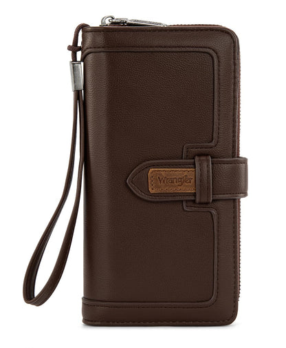 HOTX Wrangler Women's Wallets Bifold Wristlet Wallets for Women Large Capacity Credit Card Wallet with ID Window