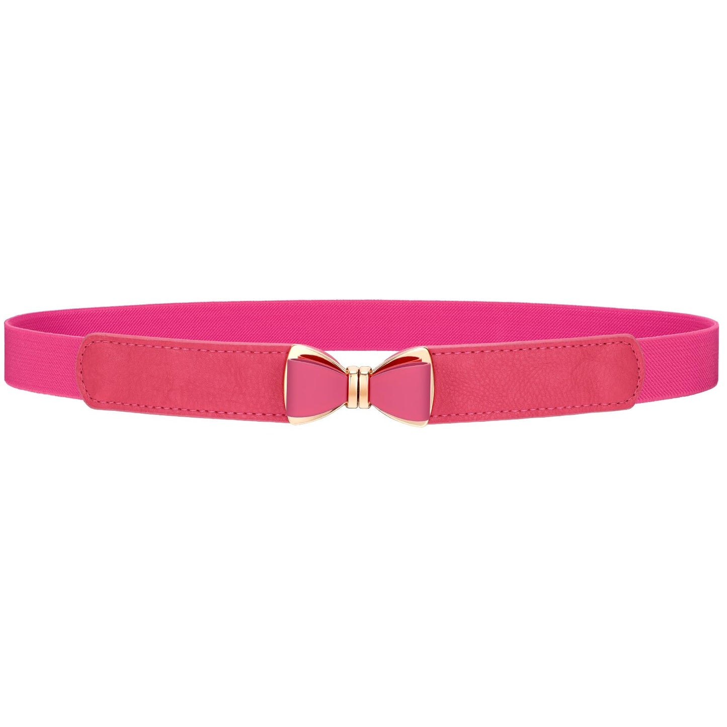 HOTVONMELLI Womens Skinny Elastic Belt Stretchy Bow Belt for Women Dresses Thin Waist Ladies Belts