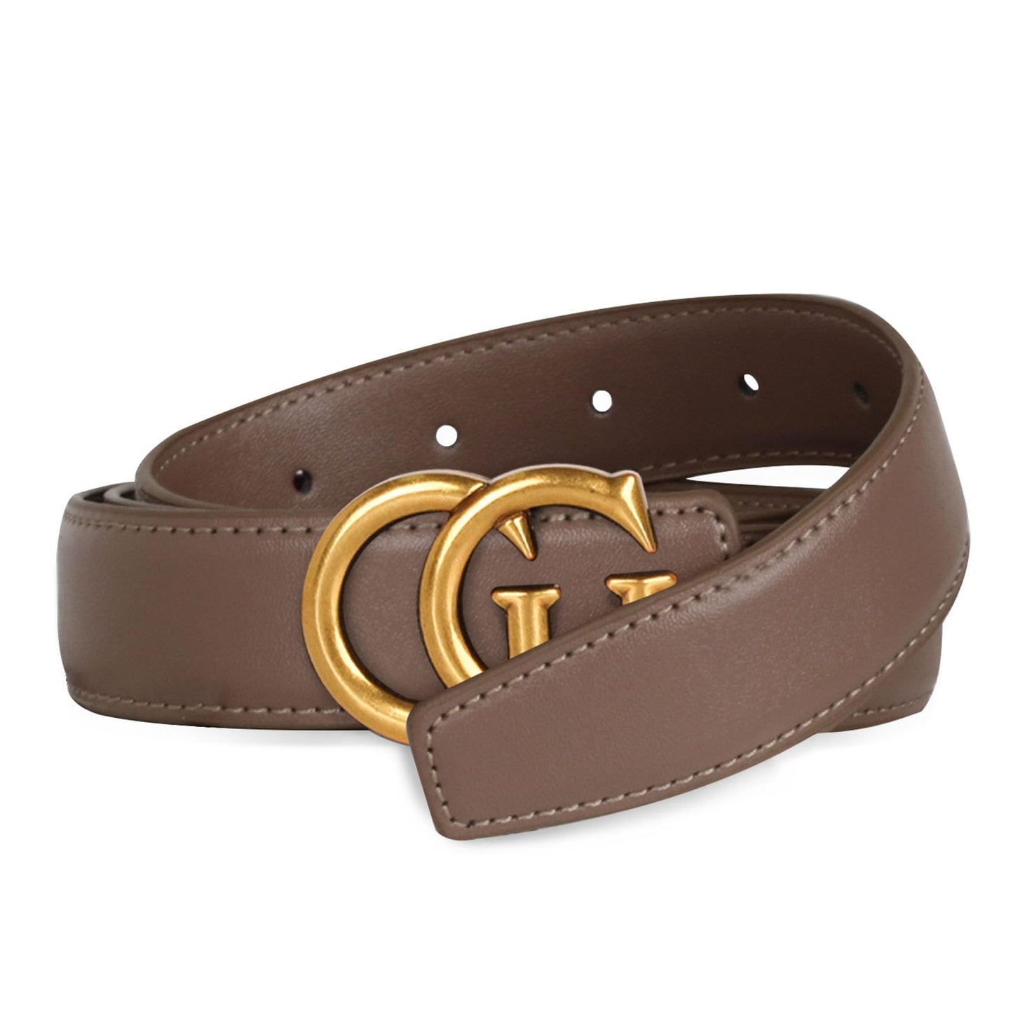 HOTAurolran Women's Leather Belt with Buckle - Ideal for Dresses, Jeans, and Coats