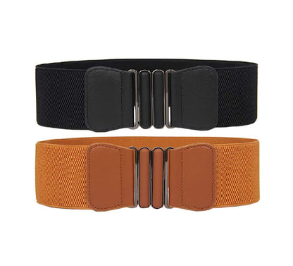 HOTSwtddy Women's Elastic Wide Stretchy Waist Cinch Belt Waistband For Dresses