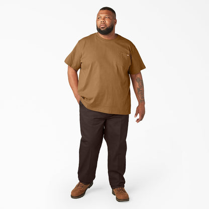 HOTDickies Men's Heavyweight Heathered Short Sleeve Pocket T-Shirt