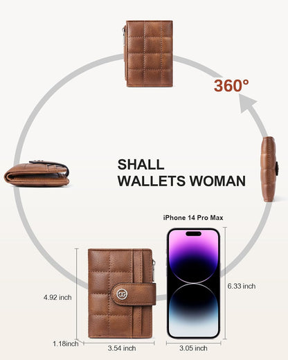 HOTBOSTANTEN Crossbody Bags for Women ＆ Small Wallet for Women Leather RFID Blocking Card Holder