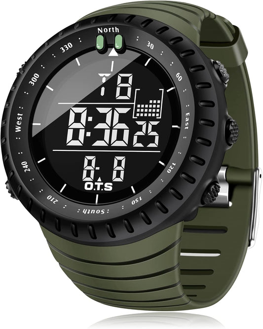 HOTPALADA Men's Digital Sports Watch Waterproof Tactical Watch with LED Backlight Watches for Men