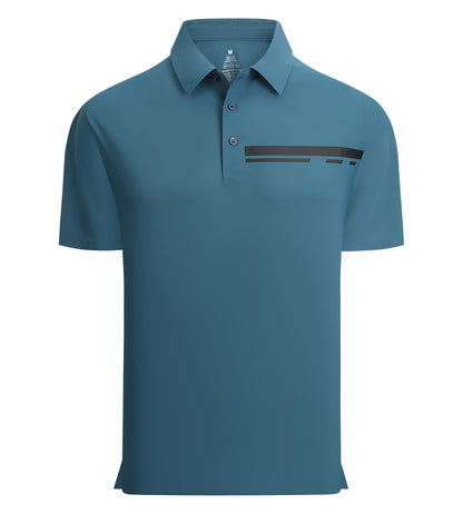 HOTAlex Vando Mens Golf Shirt Moisture Wicking Quick-Dry Short Sleeve Polo | UPF40,Soft & stretch,Sweat resistant,Multi-scene sports & office apparel