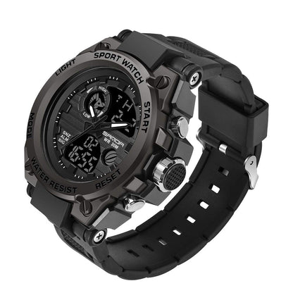 HOTKXAITO Men's Watches Sports Outdoor Waterproof Military Watch Date Multi Function Tactics LED Alarm Stopwatch
