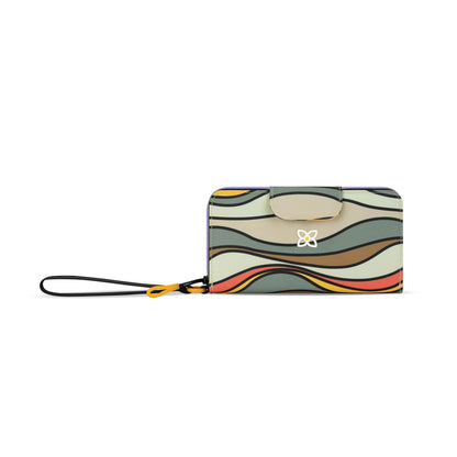 HOTSherpani Tulum, Nylon Zip Around Wallet, Wristlet, Purse with Card Holder Organizer for Women | Lightweight Wallet with Clear ID Window, Small Pouch, Card Cash Holder Organizer, RFID Protection, Clutch for Travel Gift
