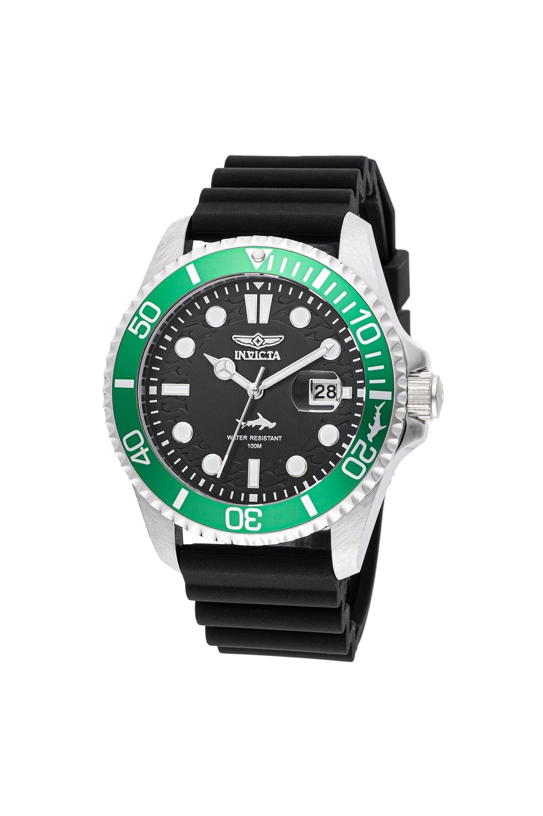 HOTInvicta Pro Diver Men 43mm Stainless Steel Steel Black dial