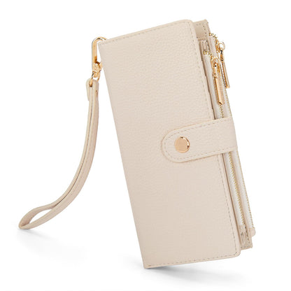 HOTMontana West Women's Wristlet Wallets, Card Cases & Money Organizers Large Phone Wristlet Wallets for Women Minimalist Credit Card Clutch Wallet Ladies Female with Double Zipper Purses and ID Window