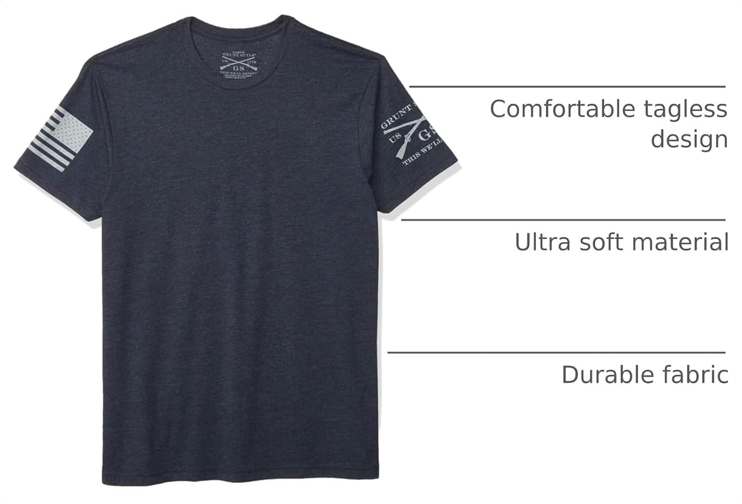 HOTGrunt Style Basic Crew Men's T-Shirt