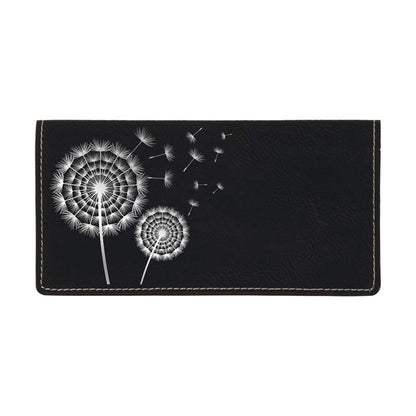HOTCAROUSELCHECKS Make A Wish Laser Engraved Leatherette Checkbook Cover
