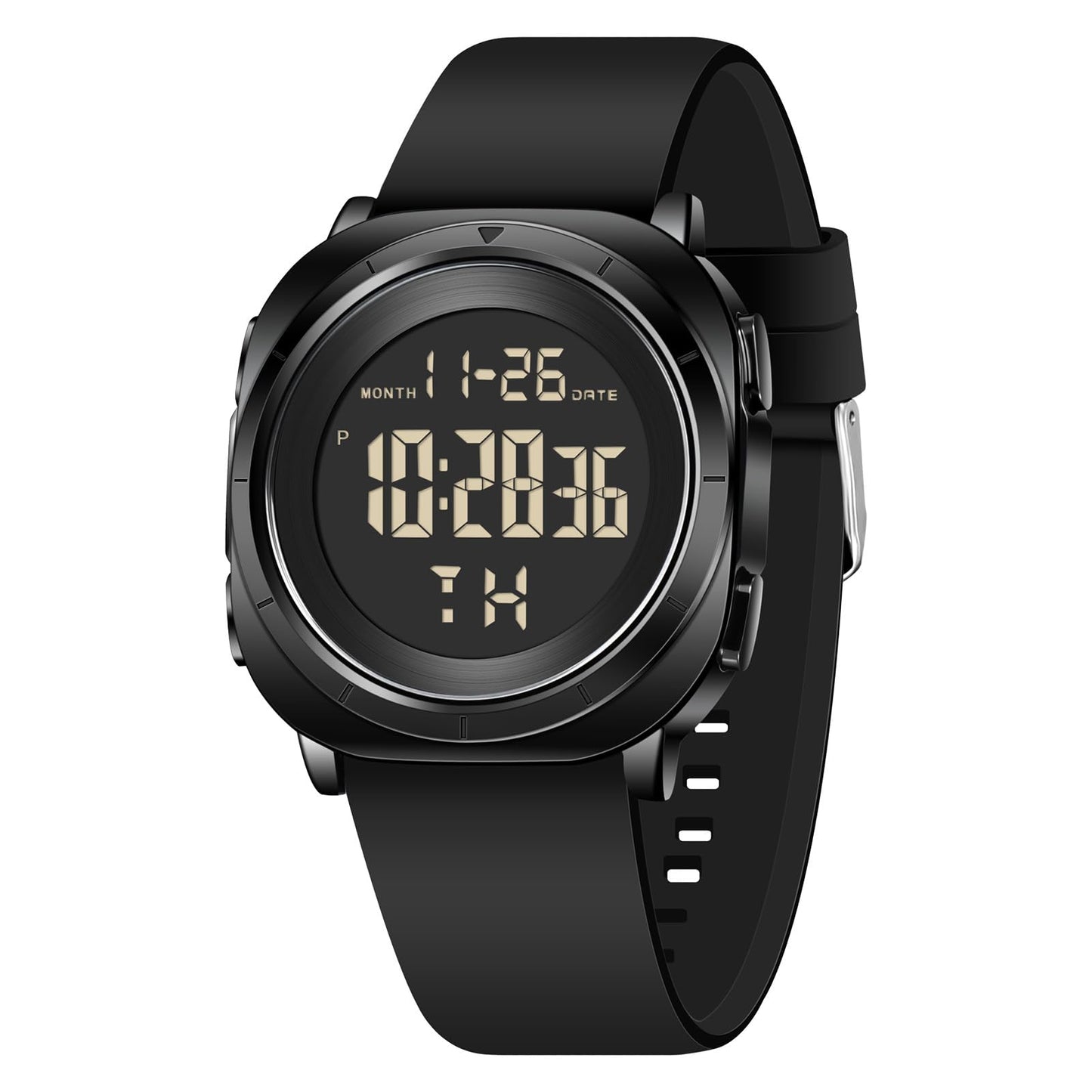 HOTCOSSINIGE Mens Digital Waterproof Running Wrist Watches for Men Military Sports Tactical Dive Cheap Men's Wrist Watches Digital Black and Gold