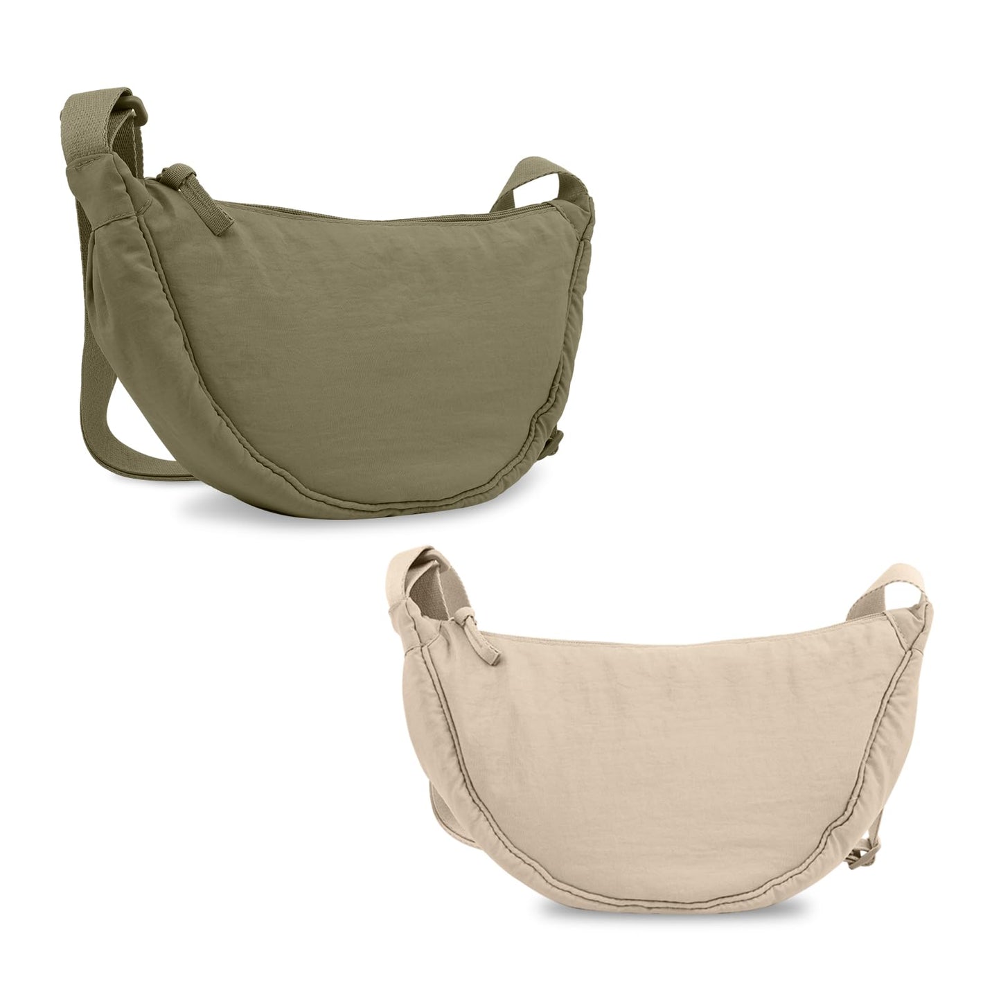 HOTNylon Crescent Crossbody Bag for Women Purses Trendy Men,Small Travel Sling Bag Hobo