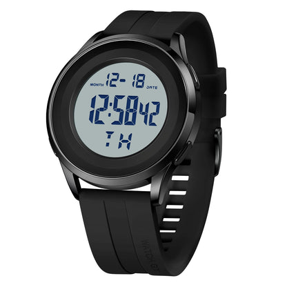 HOTCOSSINIGE Mens Digital Waterproof Military Watch for Men Black Dive Tactical Sports Minimalist Ultra-Thin Wrist Watch