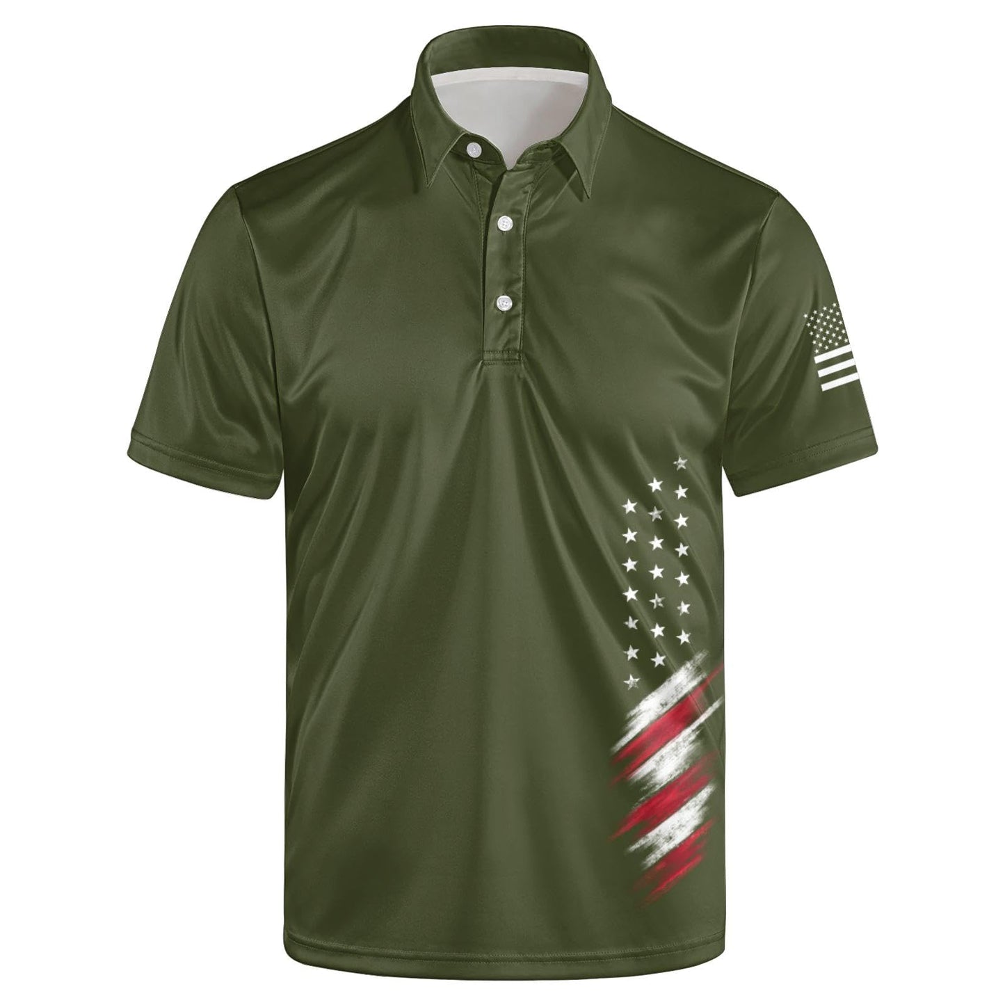 HOTGolf Polos for Men Funny Moisture Wicking Golf Shirts Performance Quick-Dry Polo Shirts Short Sleeve