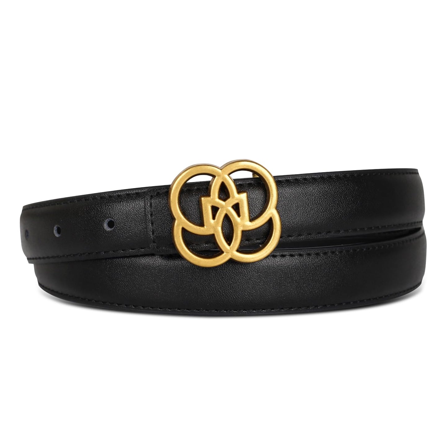 HOTAurolran Women's Leather Belt with Buckle - Ideal for Dresses, Jeans, and Coats